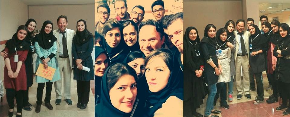 Professor Tsatsakis with the student participants at the 13th Iranian Congress of Toxicology