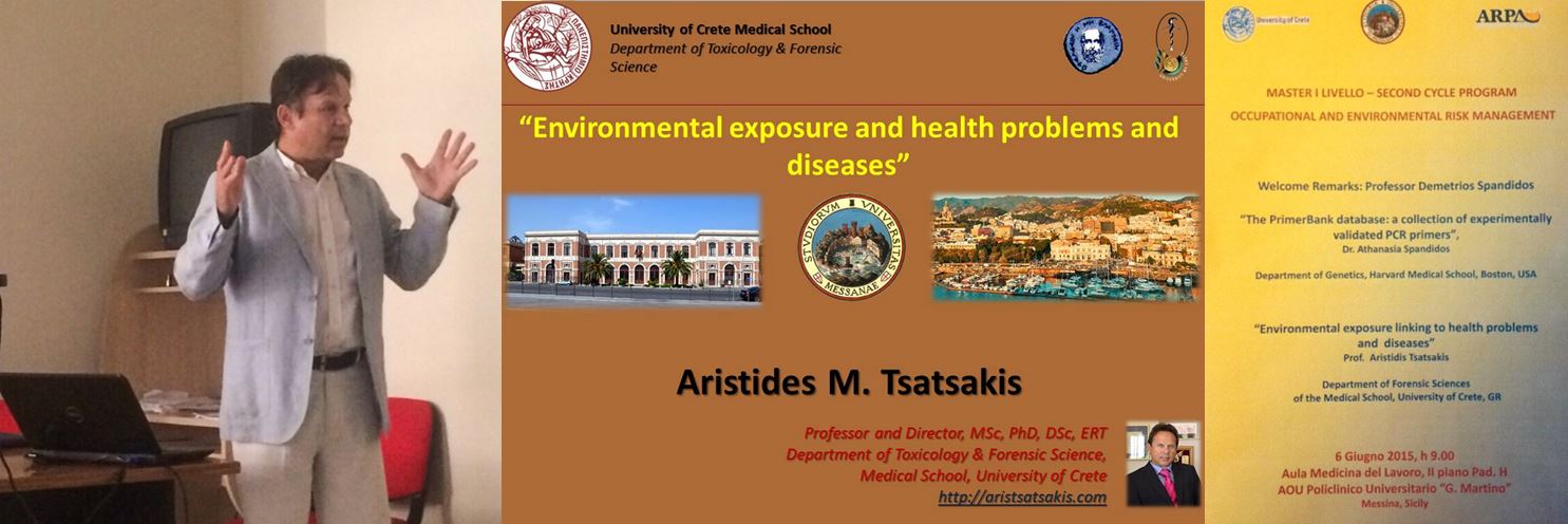Professor Tsatsakis lecture of occupational and environmental risk management