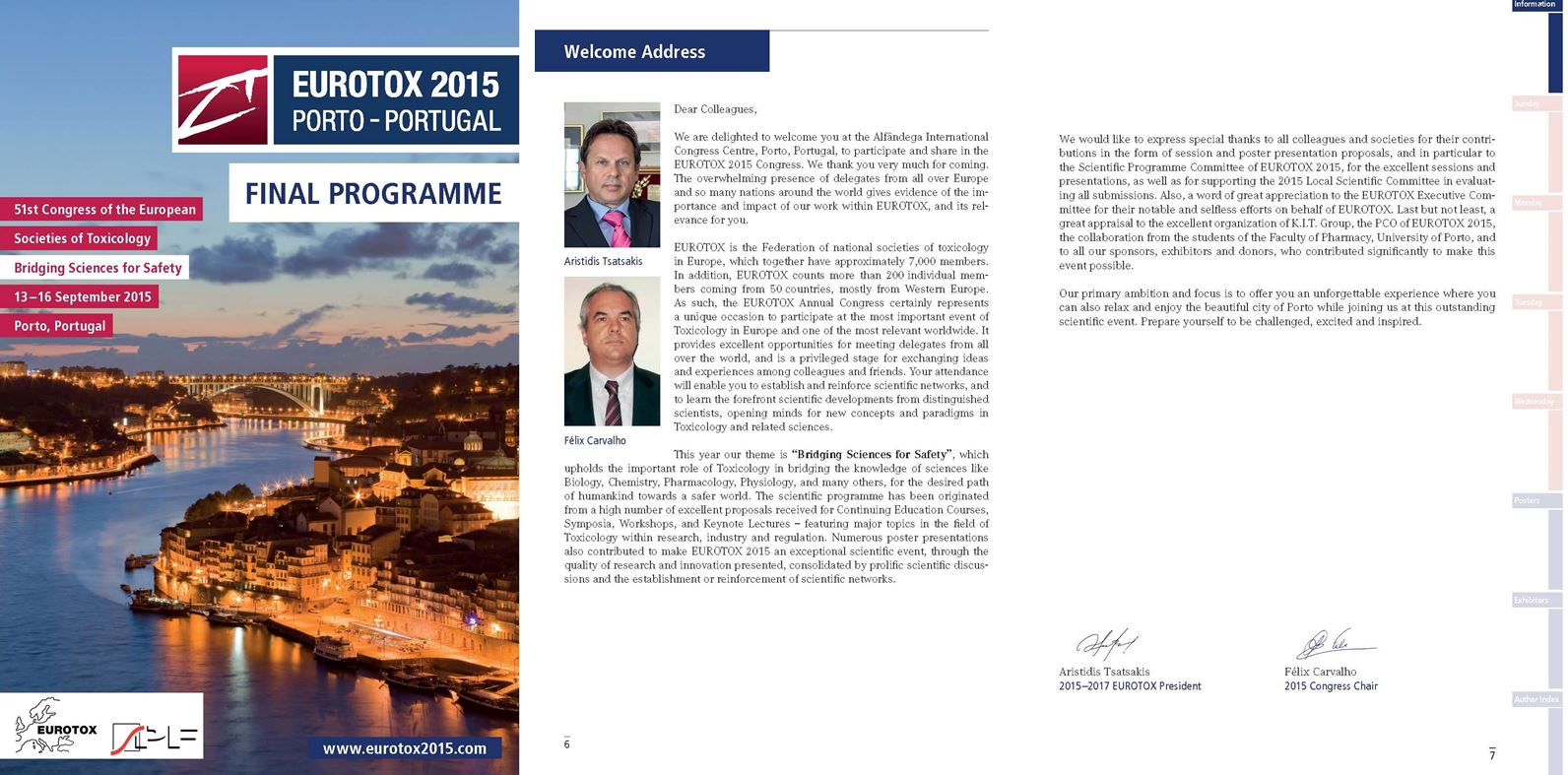 Wellcome to Porto EUROTOX 2015!