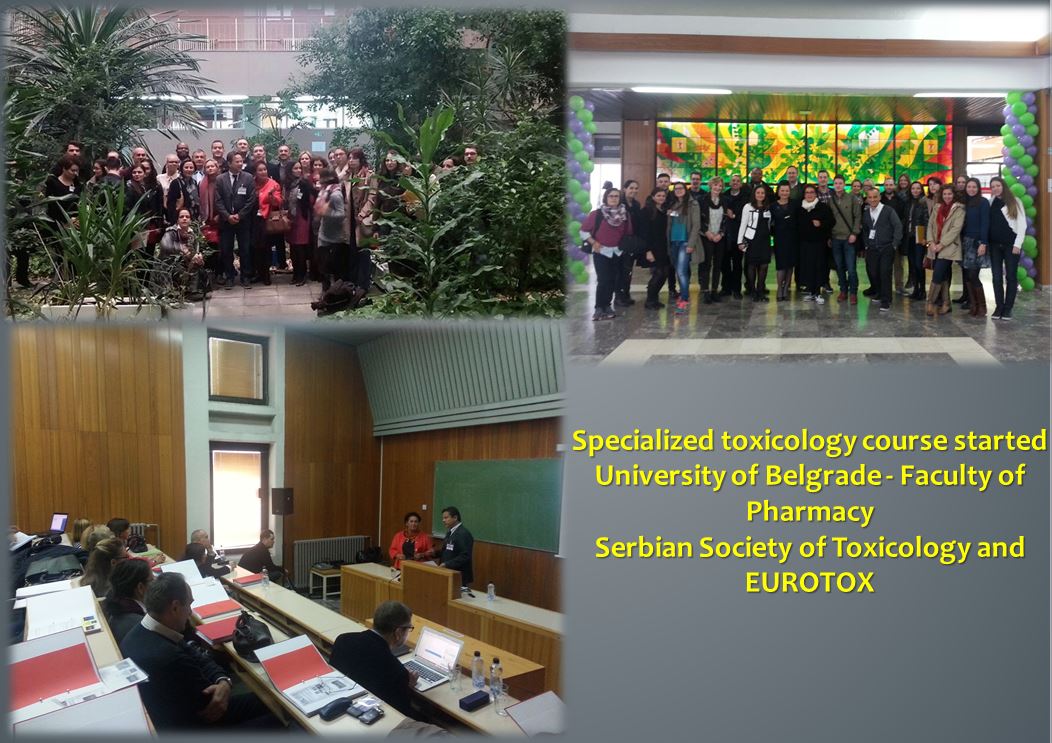 19 October 2015 EUROTOX TOXICOLOGY COURSE BELGRAD SERBIA