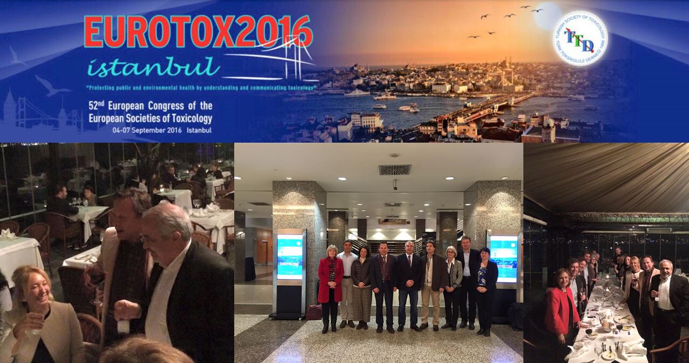 EUROTOX President professor Tsatsakis wishes great success to president of the EUROTOX 2016 Congress professor Ali Esat Karakaya and the organizing committee during the Executive committee and organizers dinner on Sunday 21 February