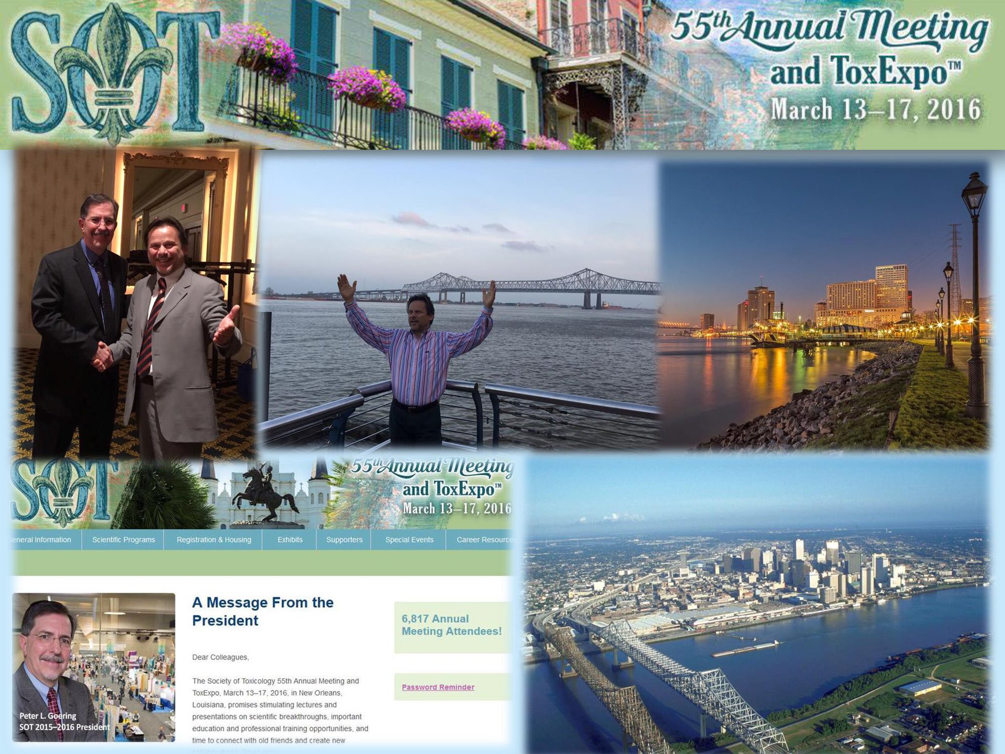 New Orleans Lousianna SOT Meeting, 13-17 March 2016